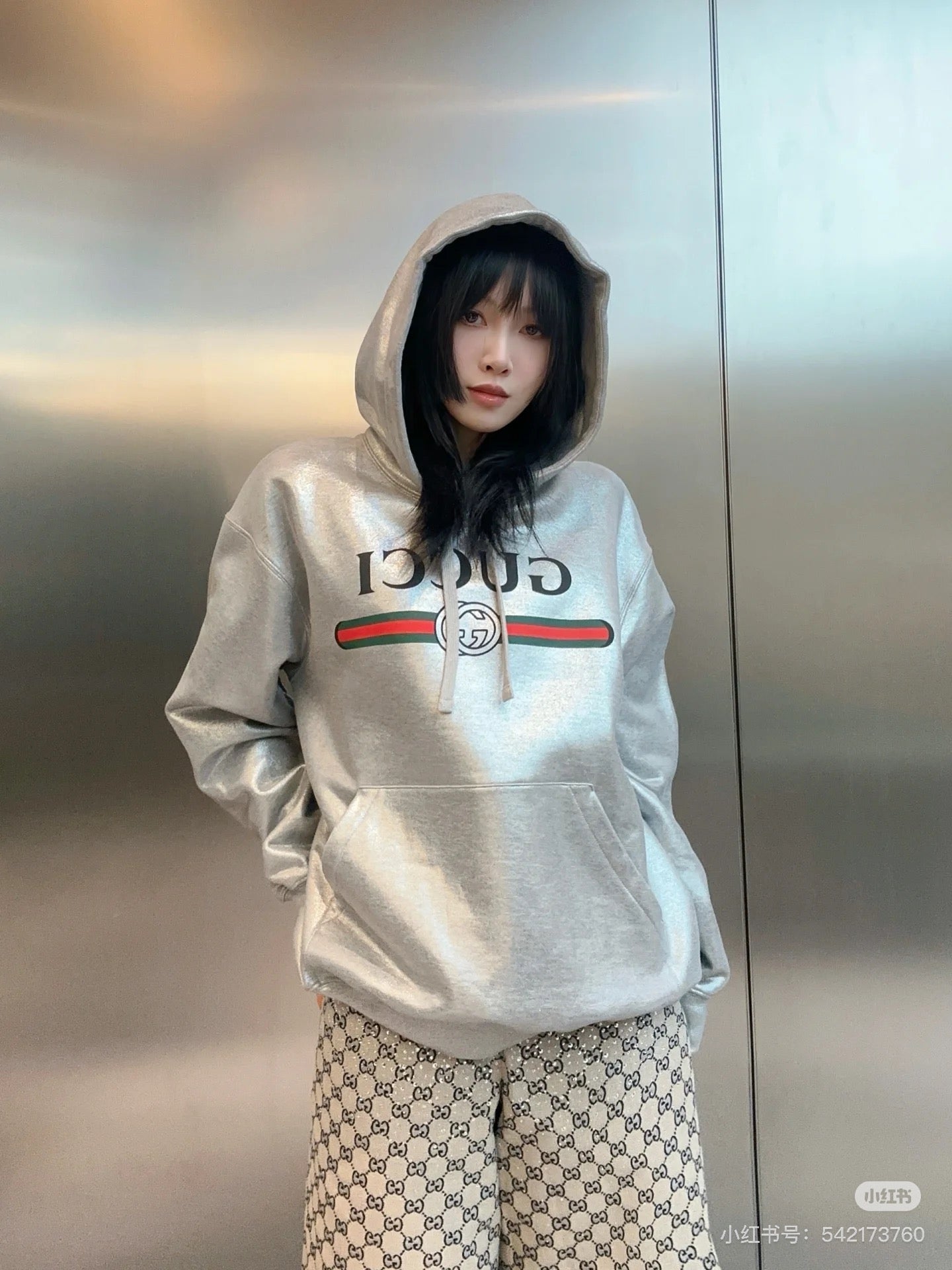 Guc 25fw printed sweatshirt