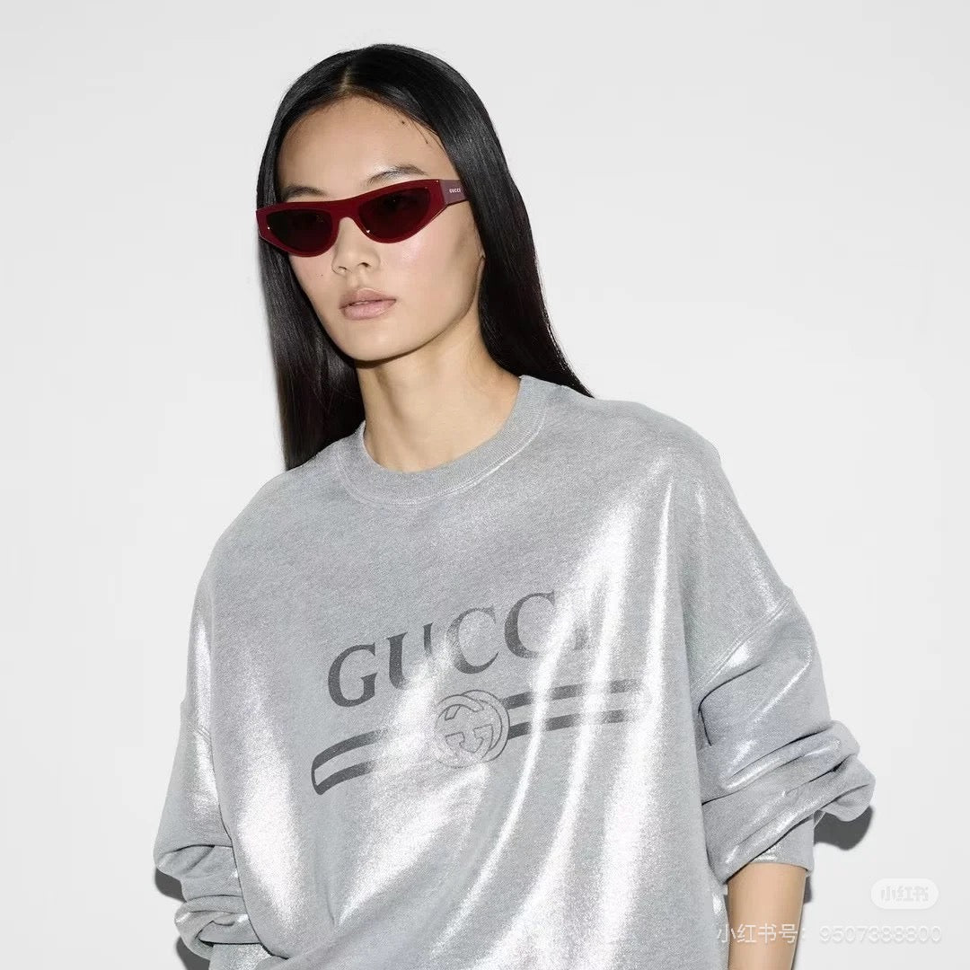 Guc 25fw printed hoodie