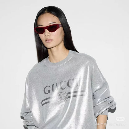 Guc 25fw printed hoodie