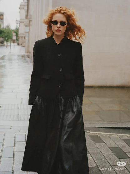 Alai 25fw leather skirts