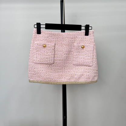 Miu 25fw woven skirt