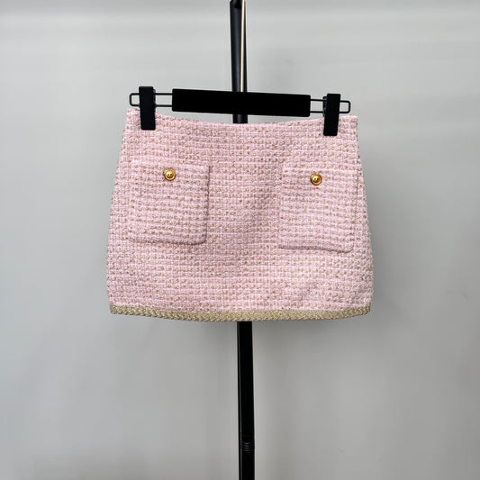 Miu 25fw woven skirt