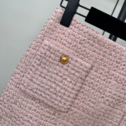 Miu 25fw woven skirt