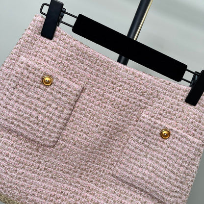 Miu 25fw woven skirt