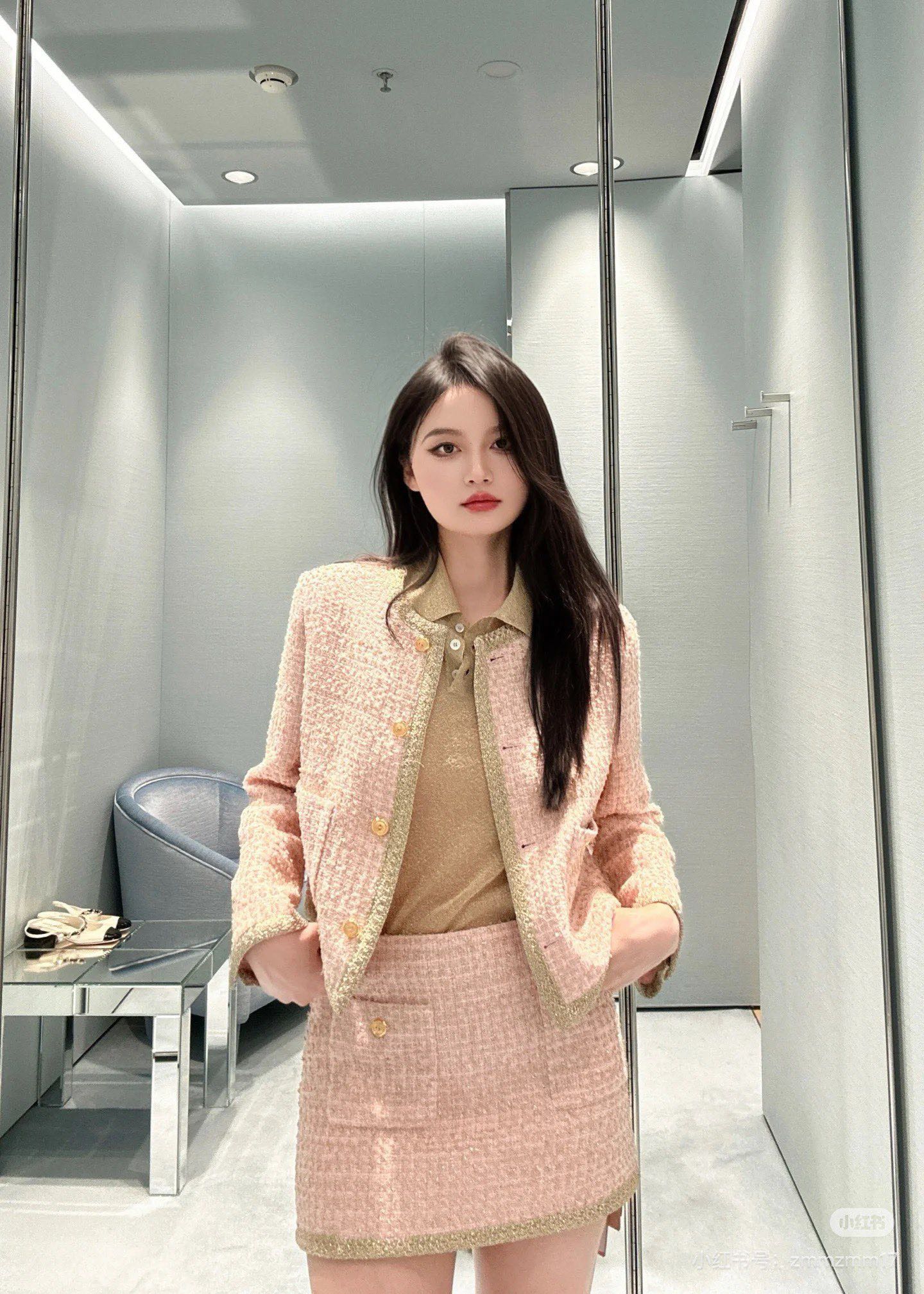 Miu 25fw woven skirt