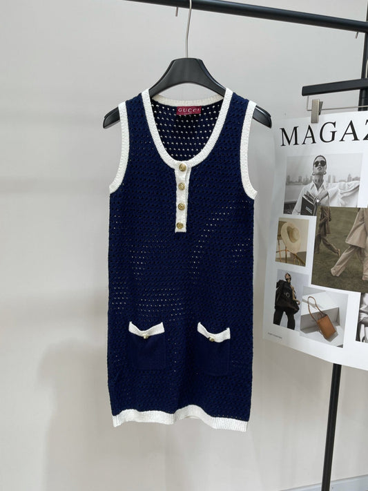Guc 25fw knitted dress