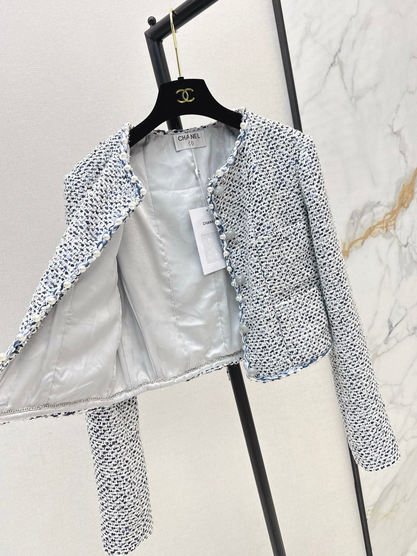 Chan 25fw beaded jacket