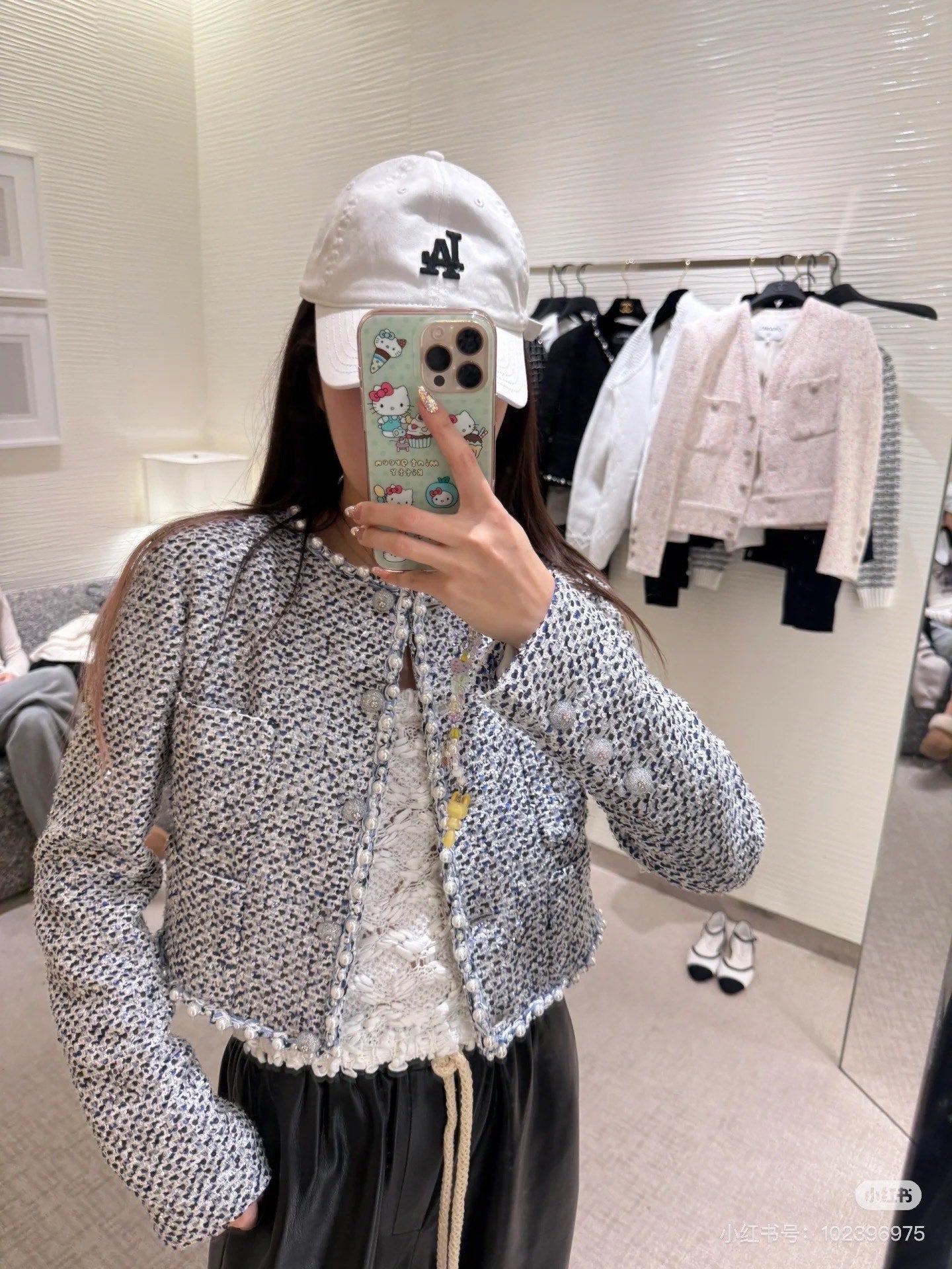 Chan 25fw beaded jacket
