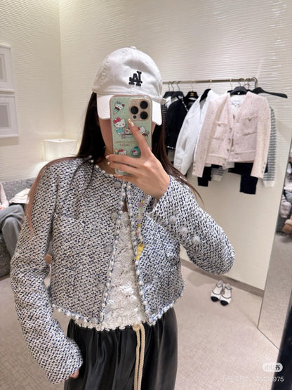 Chan 25fw beaded jacket