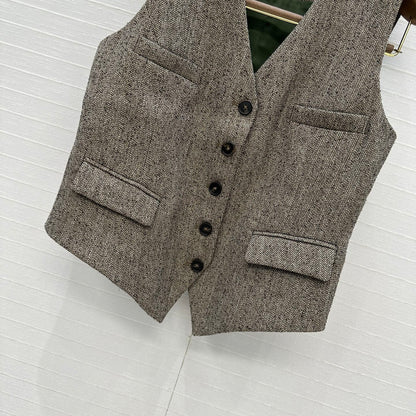 Loro 25fw sleeveless vest
