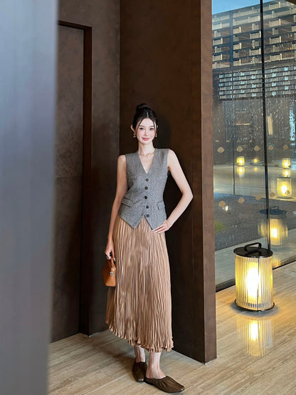Loro 25fw sleeveless vest