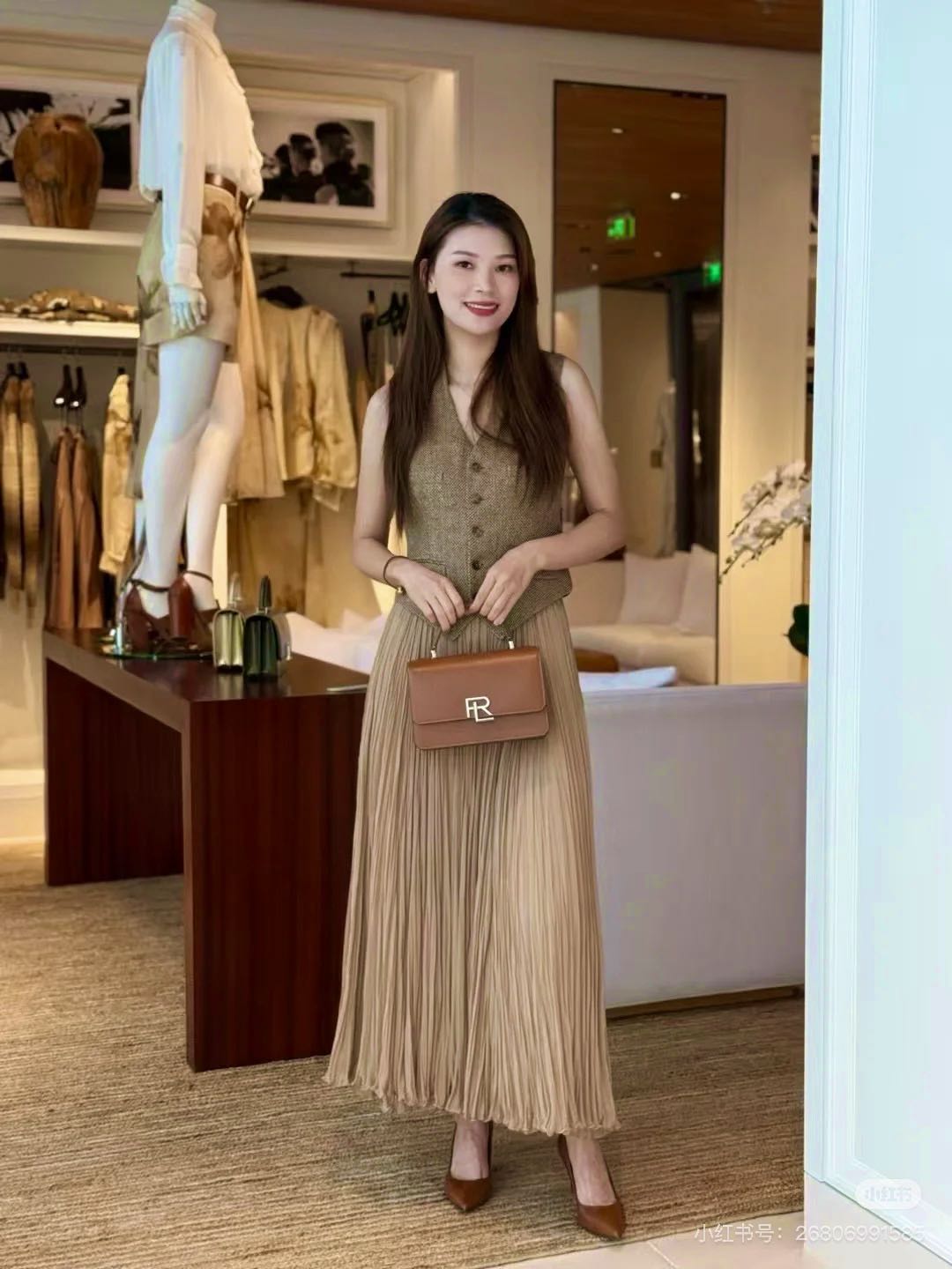 Ralph 25fw pleated dress