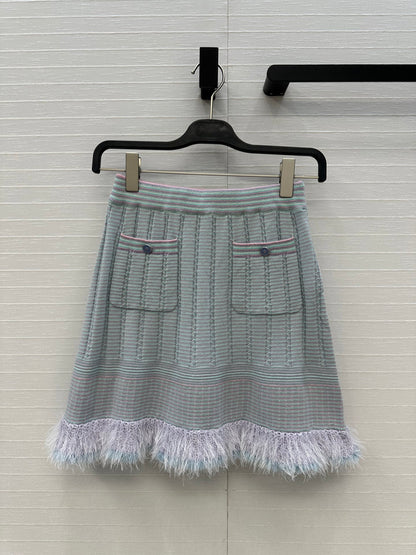 Cha 25fw knitted skirts