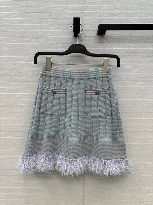 Cha 25fw knitted skirts