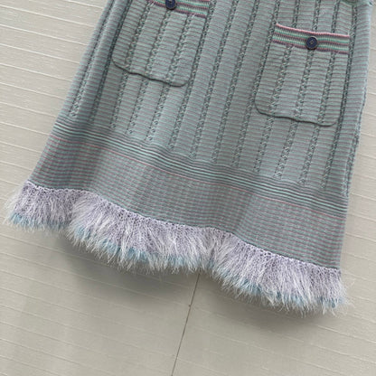 Cha 25fw knitted skirts