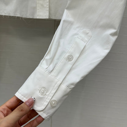 Miu 25fw embroired shirt