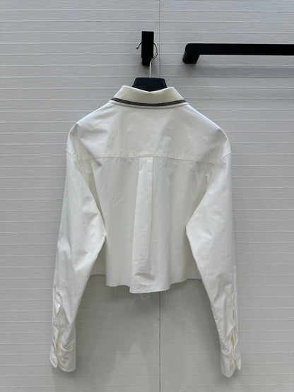Miu 25fw embroired shirt