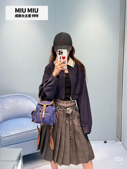 Miu 25fw short jacket