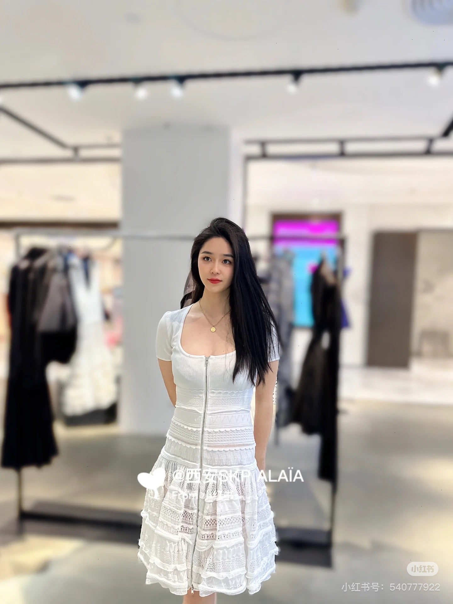 Alai 25fw ruffled dress