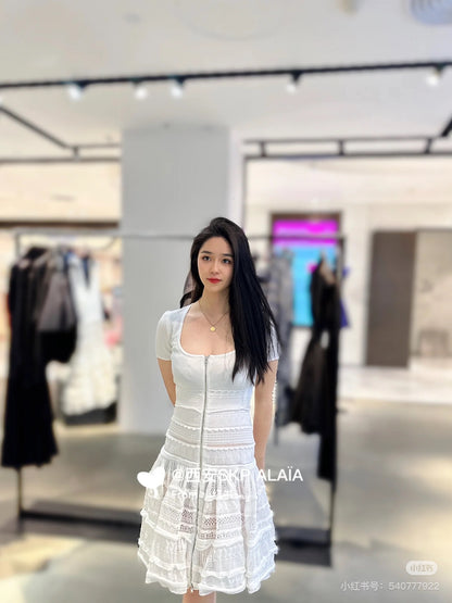 Alai 25fw ruffled dress