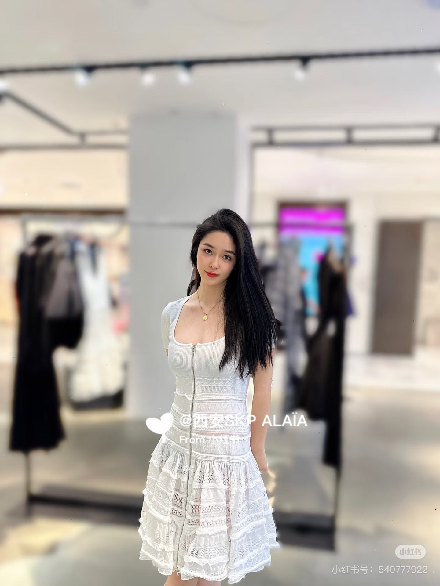 Alai 25fw ruffled dress