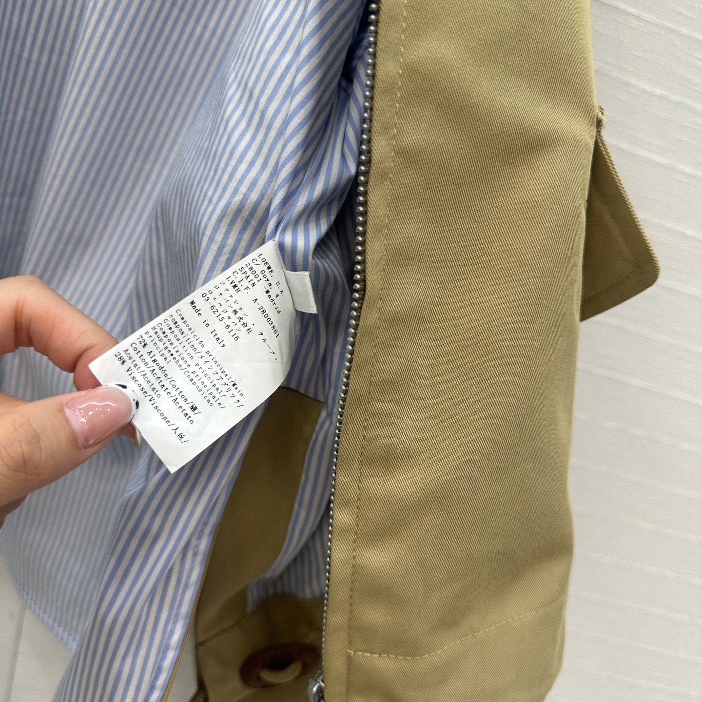 Loe 25fw splicing coat