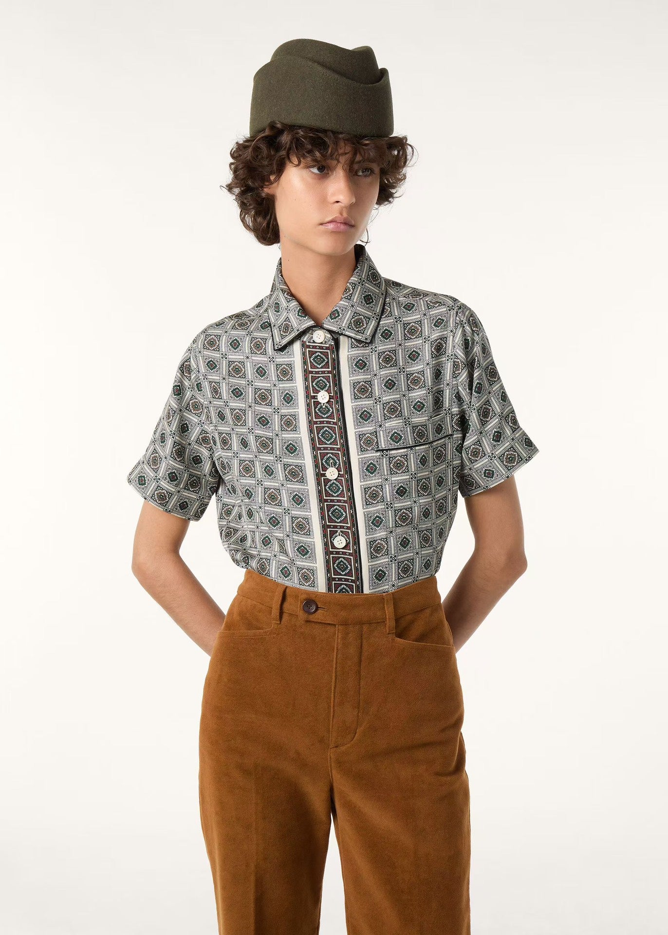 Loro 25fw printed T-shirt