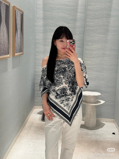 CD 25fw printed smock