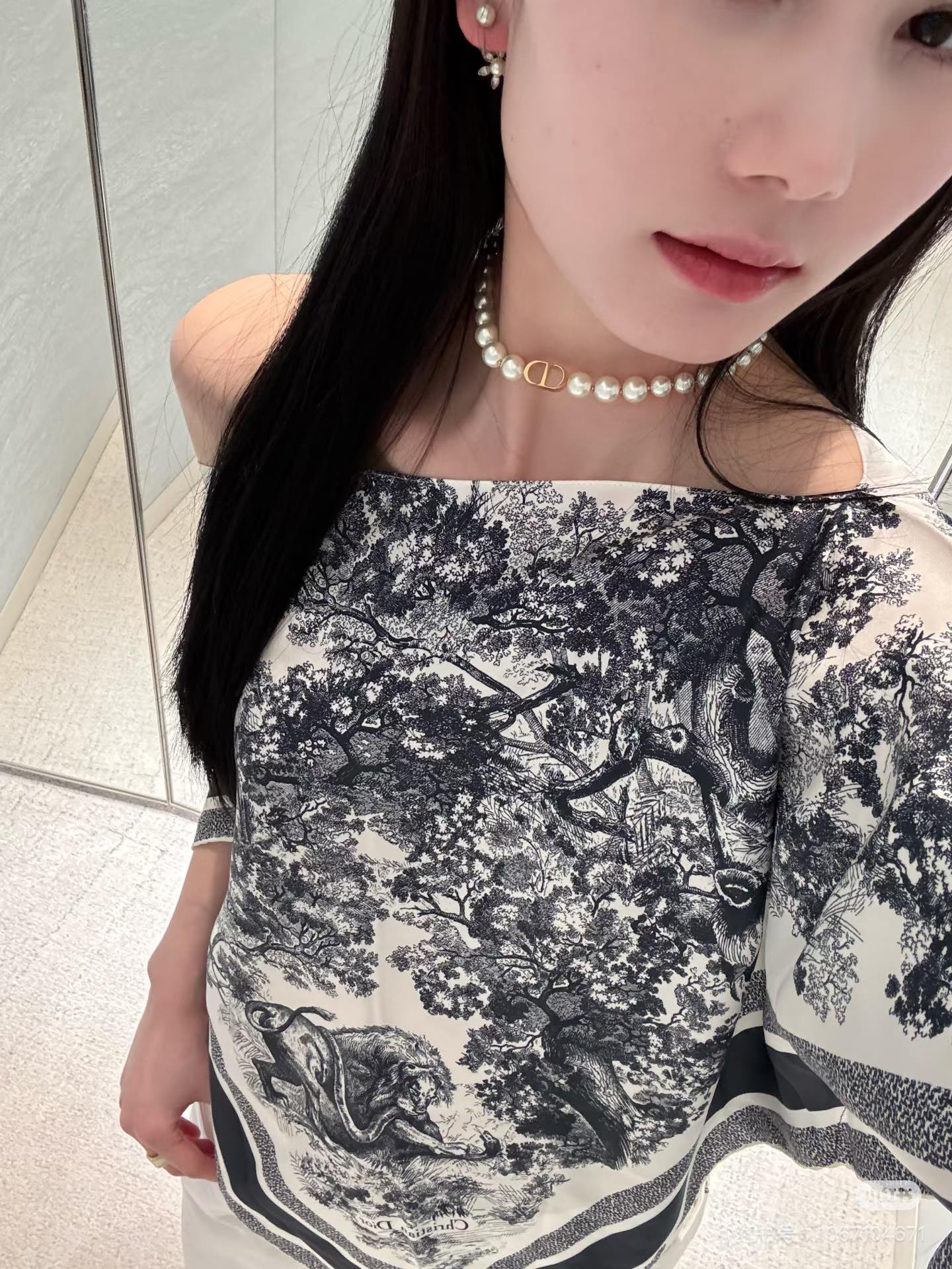 CD 25fw printed smock