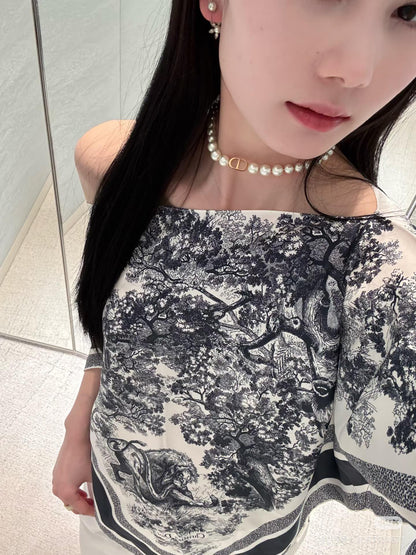 CD 25fw printed smock