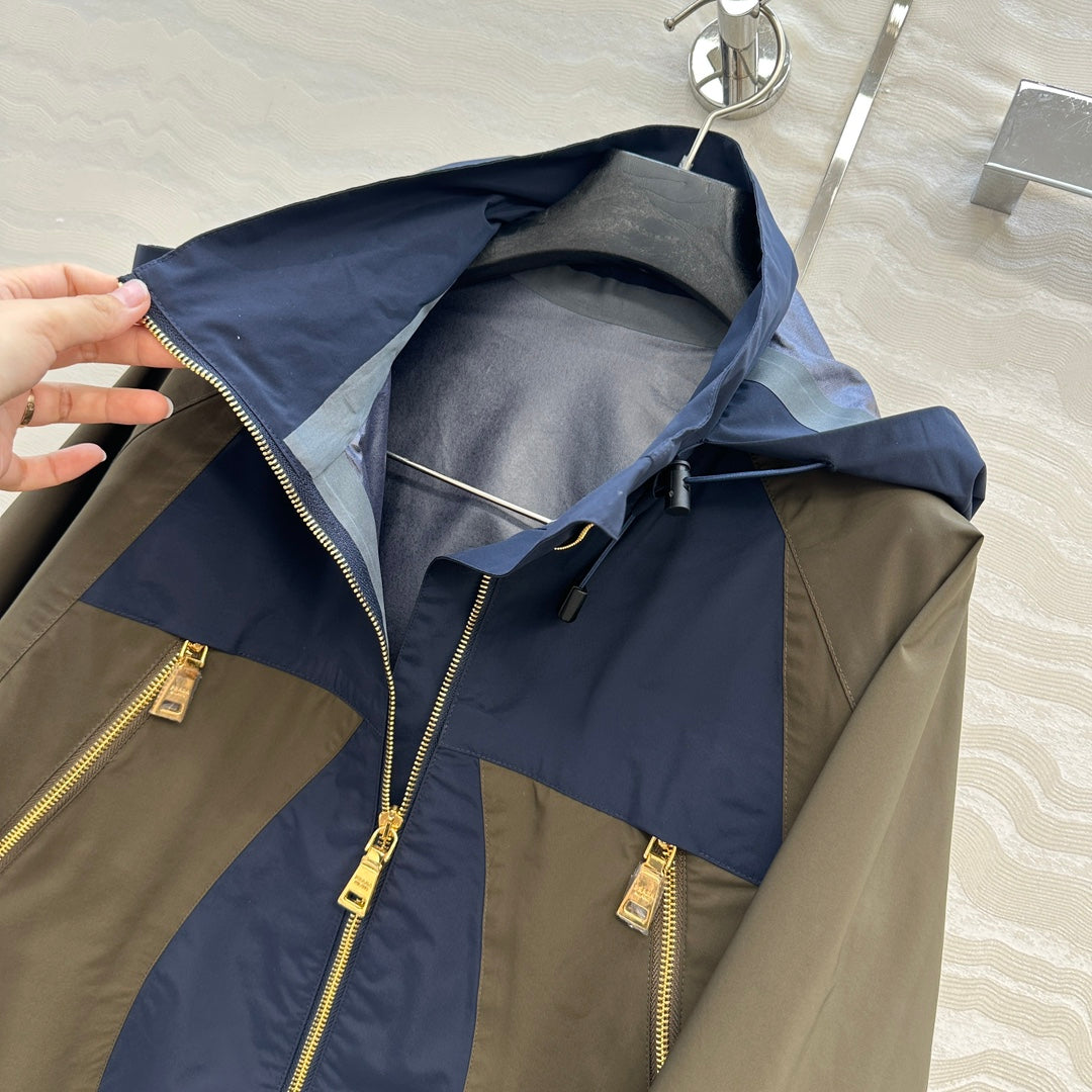 Pra 25fw splicing jacket
