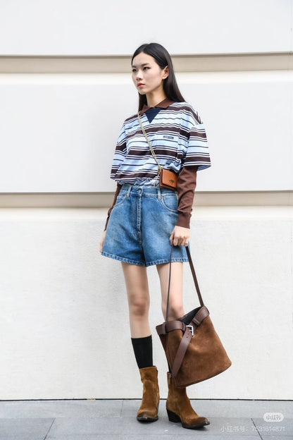 Pra 25fw denin short