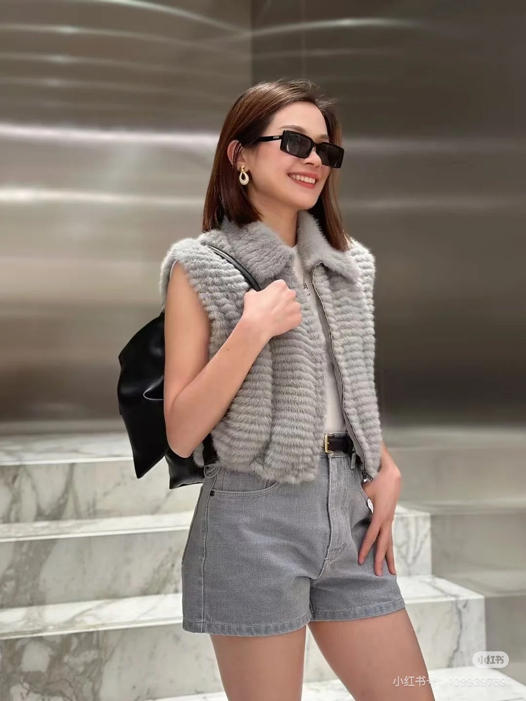Fend 25fw fur vest