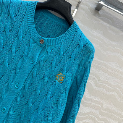 Loe 25fw embroidered cardigan