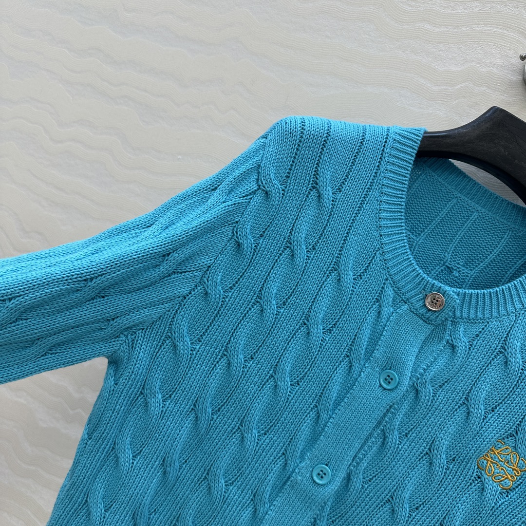 Loe 25fw embroidered cardigan