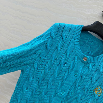 Loe 25fw embroidered cardigan