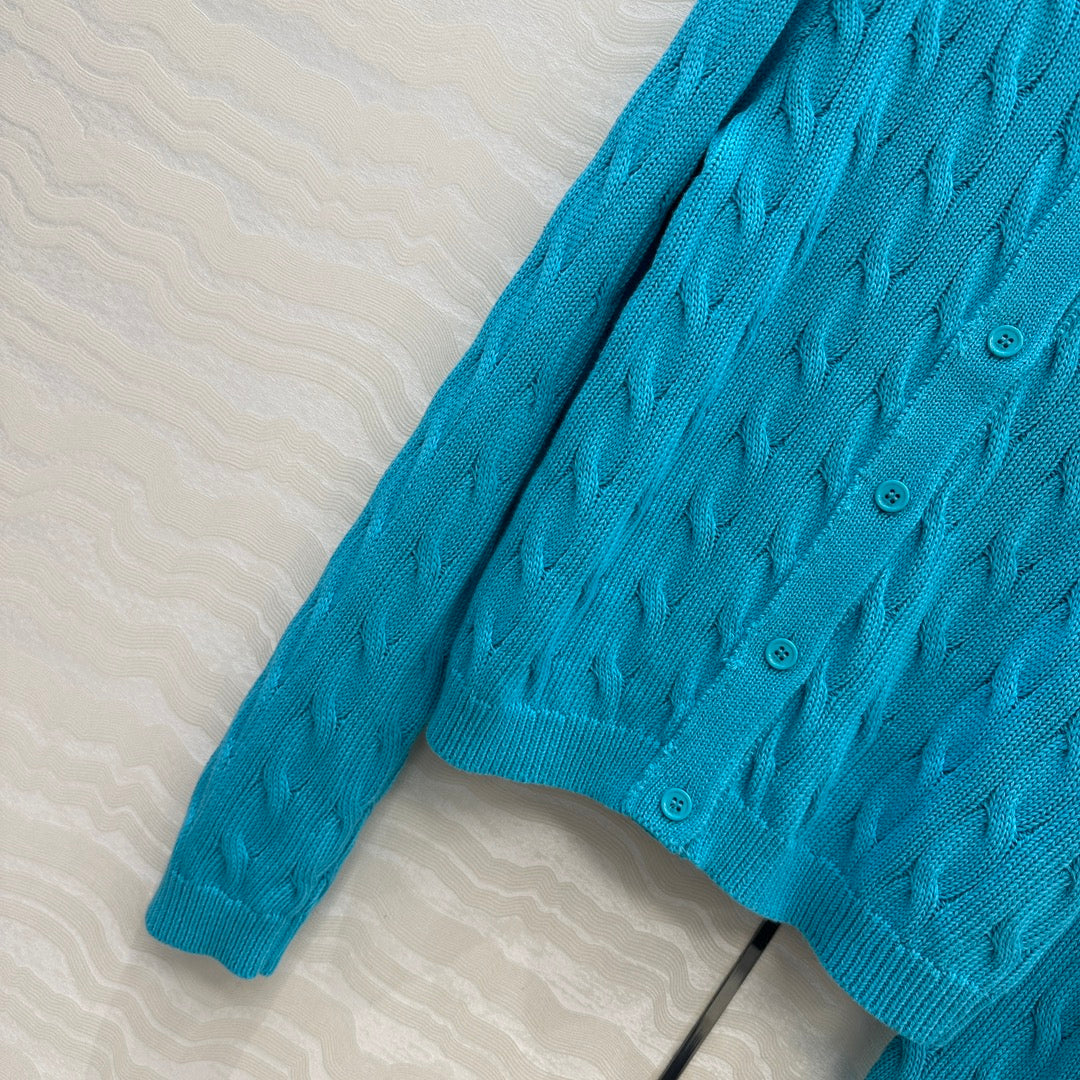 Loe 25fw embroidered cardigan