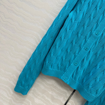 Loe 25fw embroidered cardigan