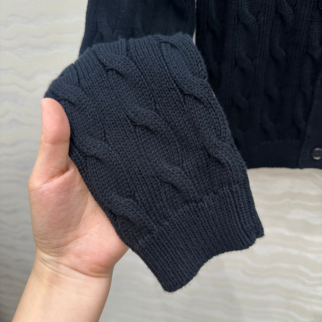 Loe 25fw embroidered cardigan