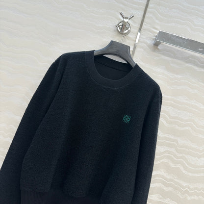 Loe 25fw embroidered sweater