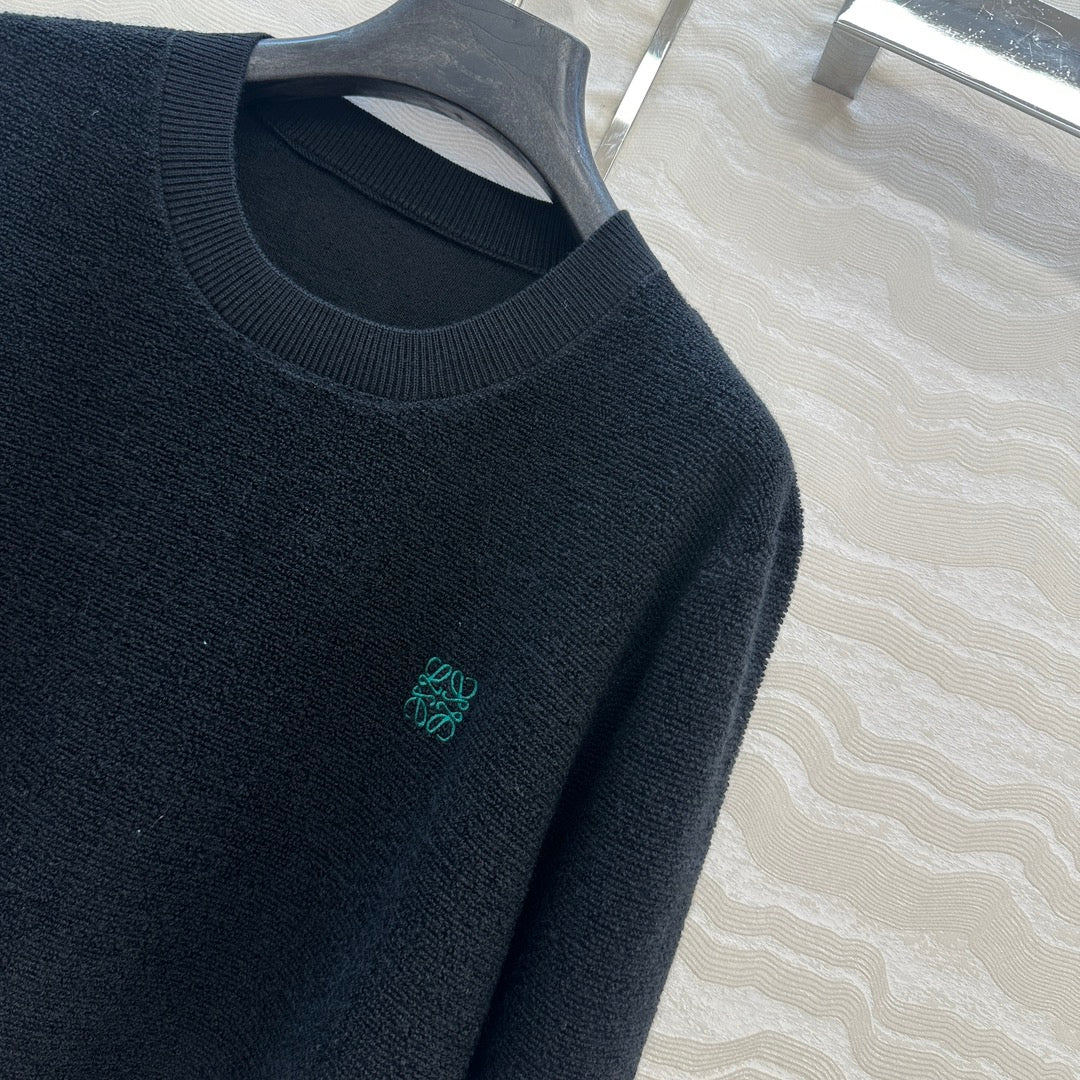 Loe 25fw embroidered sweater
