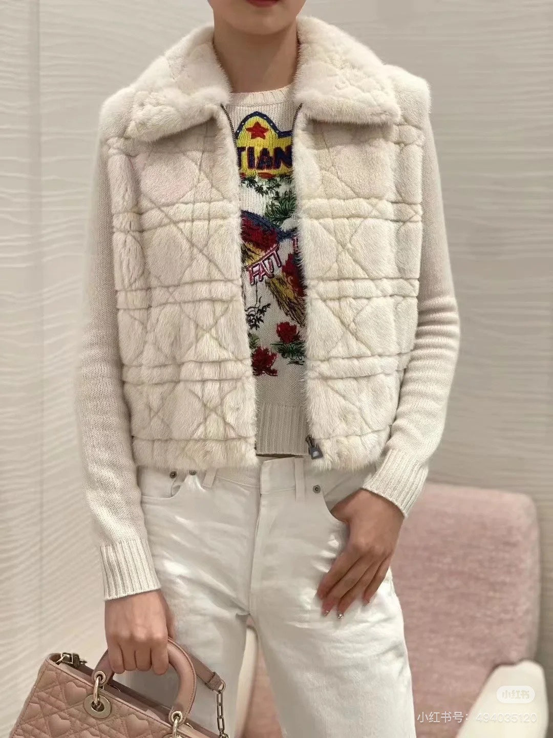 CD 25fw sheepskin vest