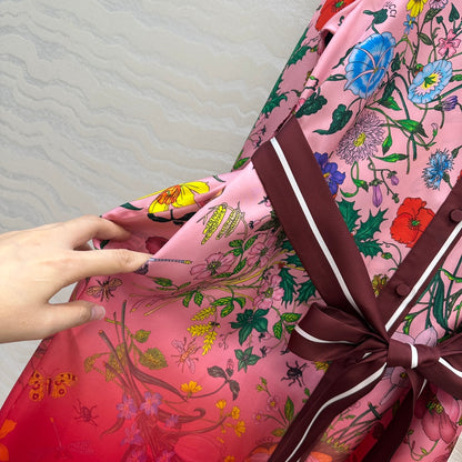 Guc 25fw silk dress