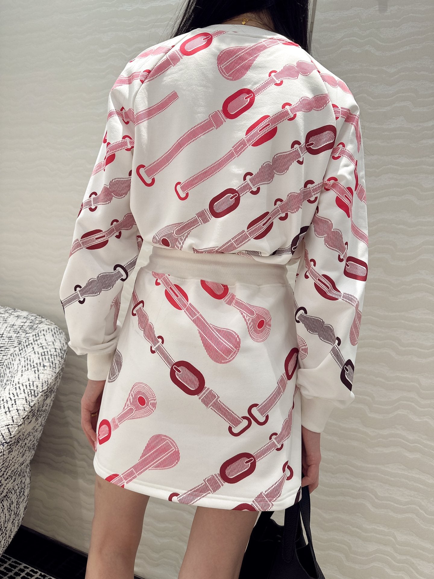 Herm 25fw printed  suit