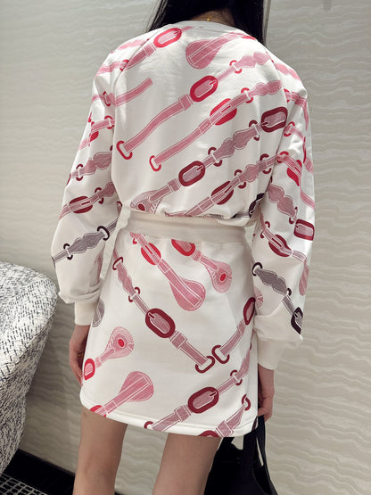 Herm 25fw printed  suit