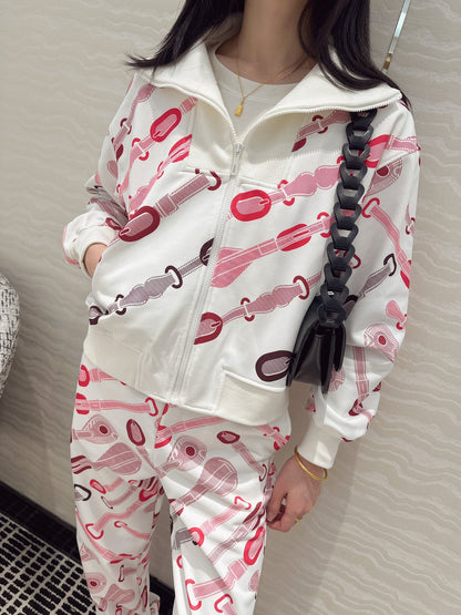 Herm 25fw printed suit