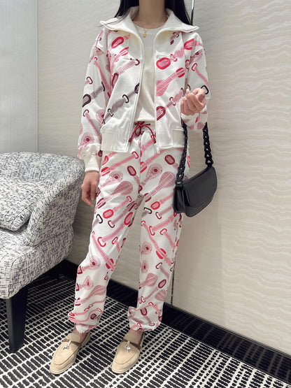Herm 25fw printed suit