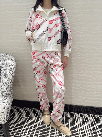 Herm 25fw printed suit