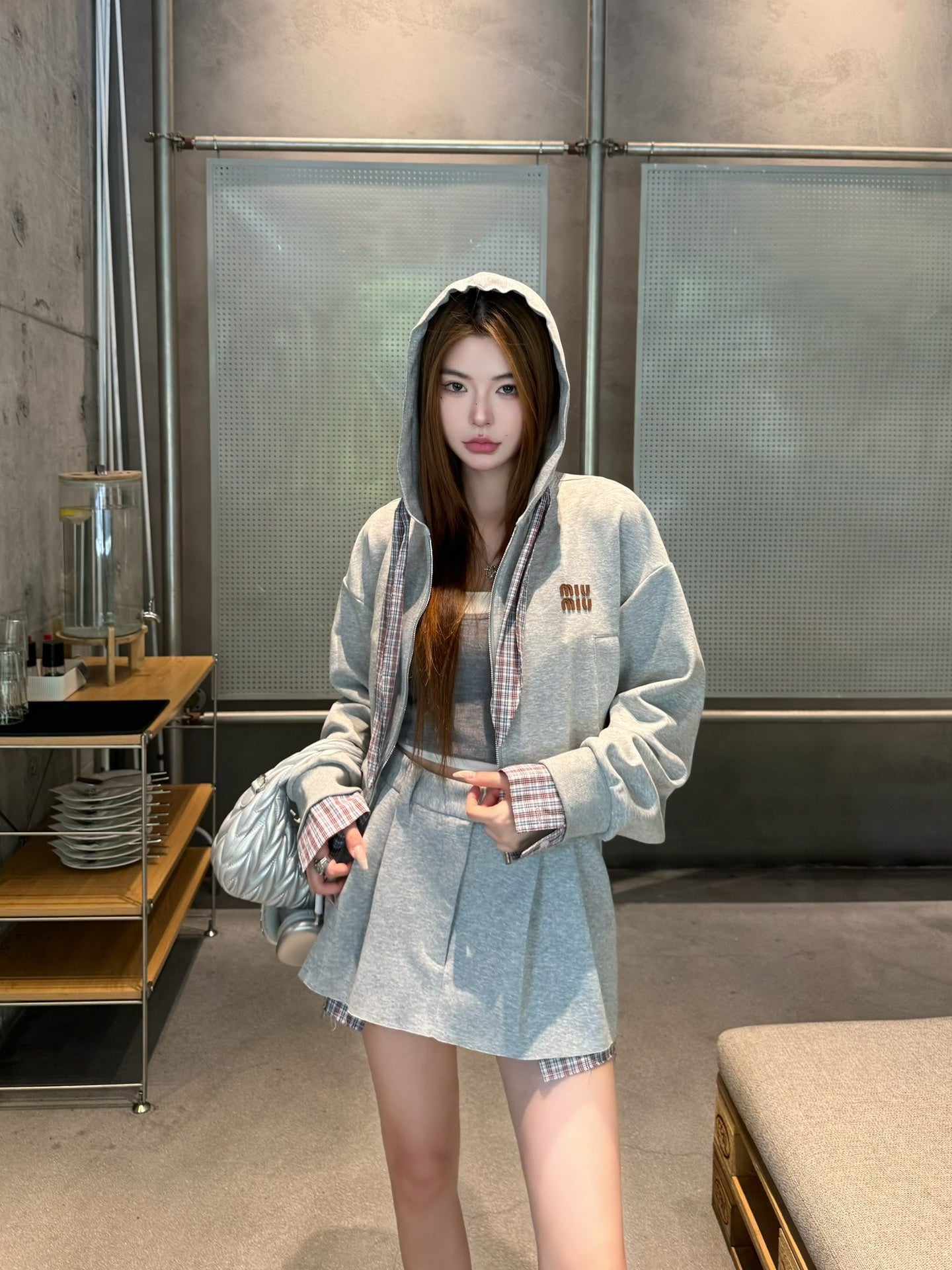 Miu 25fw sweatshirt suit