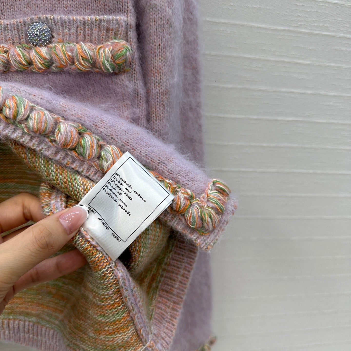 Herm 25fw  embroidered cardigan